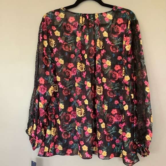 Rachel Roy Eve Floral Print Top - Picture 8 of 9